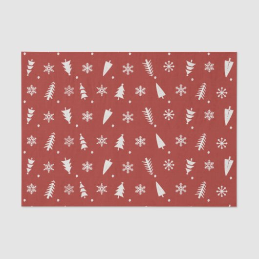 Papier voor aangepast kerstviercapatroon (Voorkant)