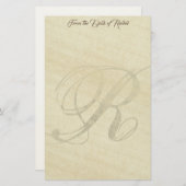 Papier voor aangepast monogram of smeltkroes (Voorkant / Achterkant)