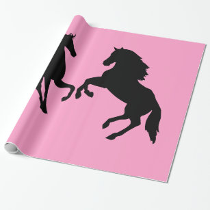 Papier voor aangepaste kleuren voor zwart paardenp