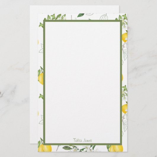 Papier voor aangepaste lade- en bloemkool (Voorkant / Achterkant)