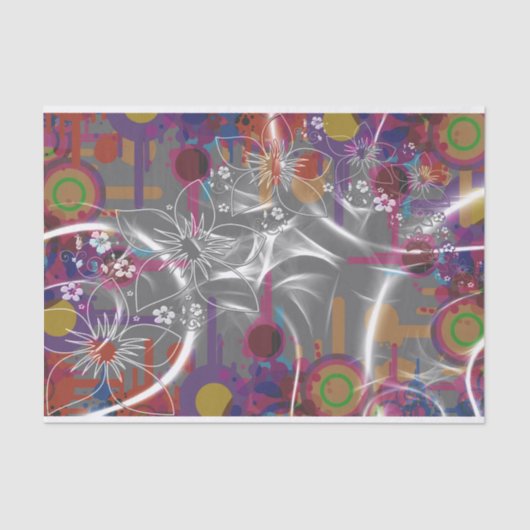 papier voor abstract en bloemen (Voorkant)