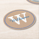 Papier voor ambachten Aangepaste papieren Onderzet Ronde Kartonnen Onderzetter (Gebogen)