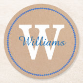 Papier voor ambachten Aangepaste papieren Onderzet Ronde Kartonnen Onderzetter (Voorkant)