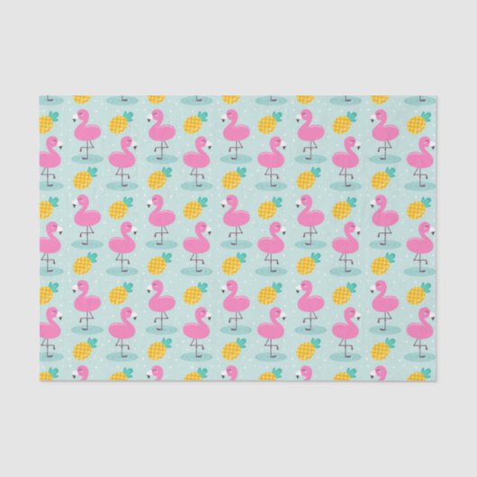 Papier voor ananas flamingo (Voorkant)