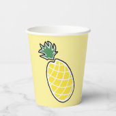Papier voor ananas papieren bekers (Achterkant)