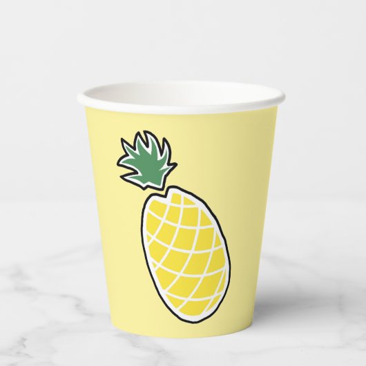 Papier voor ananas papieren bekers (Voorkant)