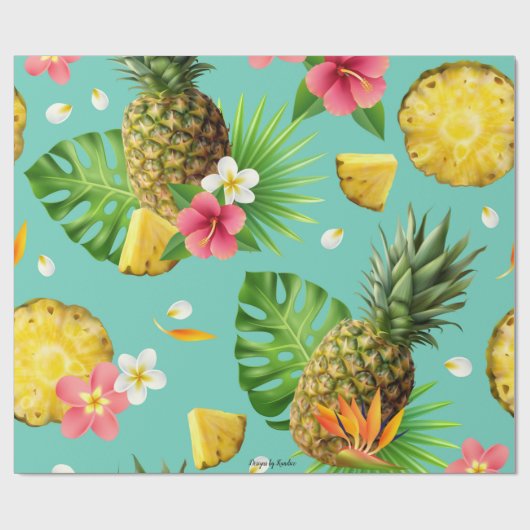 Papier voor ananassen (Vlak)
