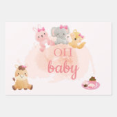 Papier voor baby-meisje inpakpapier vel (Voorkant 2)