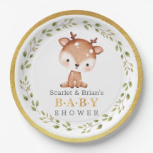 Papier voor Baby met klein deer-Baby shower