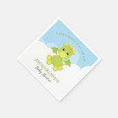 Papier voor Baby shower van drakengaren Servet (Hoek)