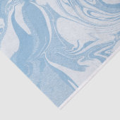 Papier voor babyblauw en wit gemarmerd weefsel (Detail)