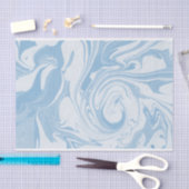 Papier voor babyblauw en wit gemarmerd weefsel (Craft)
