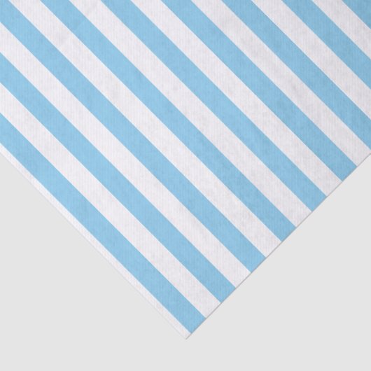 Papier voor babyblauw en witte strepen (Detail)