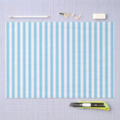 Papier voor babyblauw en witte strepen (Craft)