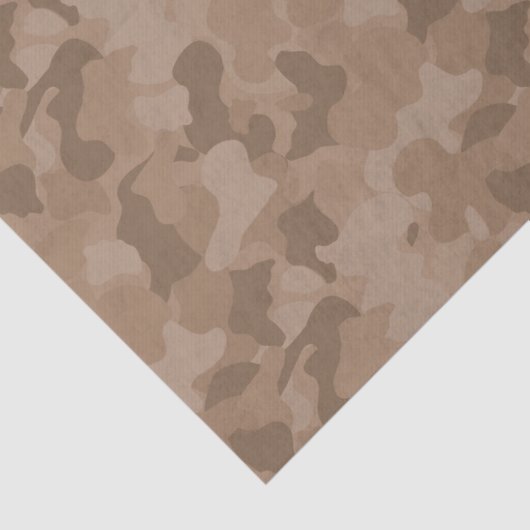 Papier voor baby's met bruin camouflage (Detail)