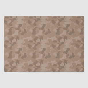 Papier voor baby's met bruin camouflage