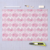 Papier voor baby's met roze boog (Craft)