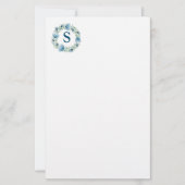 Papier voor bakkerij, blauw, groen (Voorkant)