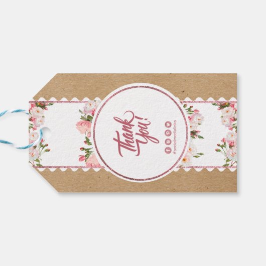 Papier voor bakkerij- en Florentijns, Label Cadeaulabel (Achterkant Horizontaal)