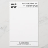 Papier voor bedrijfs-Kantoor met eigen Logo naam (Voorkant)