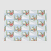 Papier voor blauw Beer- en rendierpatroonpapier (Voorkant)