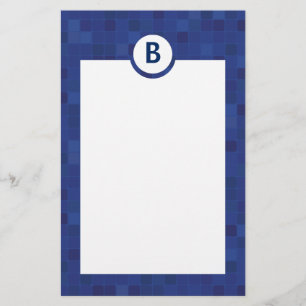 Papier voor blauw mozaïekpixel