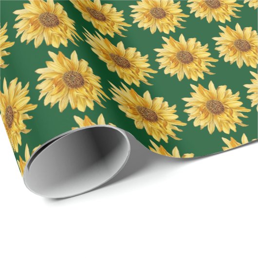 Papier voor bloembranen - Zonnebloem (Rol Hoek)