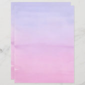 Papier voor briefpapier voor waterverf bij zonsond (Voorkant / Achterkant)