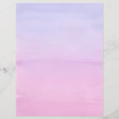 Papier voor briefpapier voor waterverf bij zonsond (Voorkant)