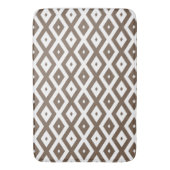Papier voor bruin en wit diamant badmat (Voorkant Verticaal)