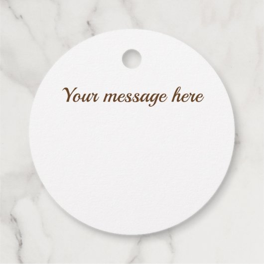 Papier voor bruin en wit diamant bedankjes labels (Achterkant)