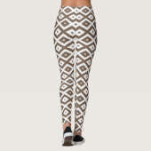 Papier voor bruin en wit diamant leggings (Achterkant)