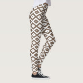 Papier voor bruin en wit diamant leggings (Rechts)
