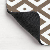 Papier voor bruin en wit diamant muismat (Hoek)