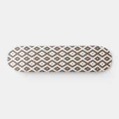 Papier voor bruin en wit diamant persoonlijk skateboard (Horizontaal)