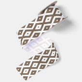 Papier voor bruin en wit diamant satijnen lint (Achterkant)
