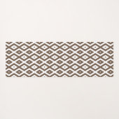 Papier voor bruin en wit diamant yogamat (Achterkant (horizontaal))