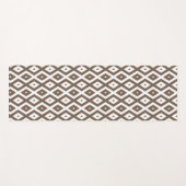 Papier voor bruin en wit diamant yogamat (Voorkant (horizontaal))
