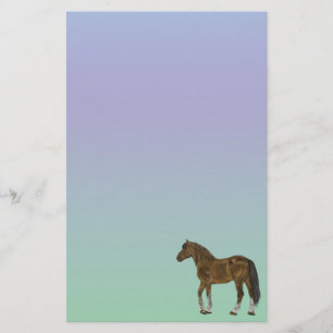 Papier voor bruinpaarden