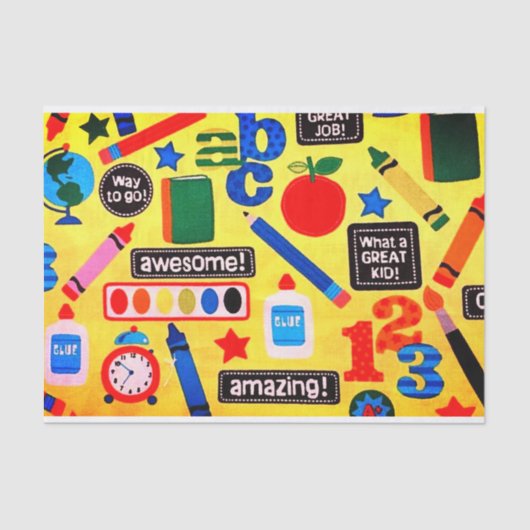 Papier voor cadeautjes voor leraren (Voorkant)