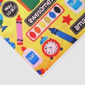 Papier voor cadeautjes voor leraren (Detail)