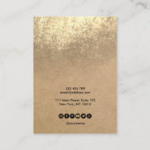 Papier voor calligrafie Verouderingskaart Visitekaartje (Achterkant)