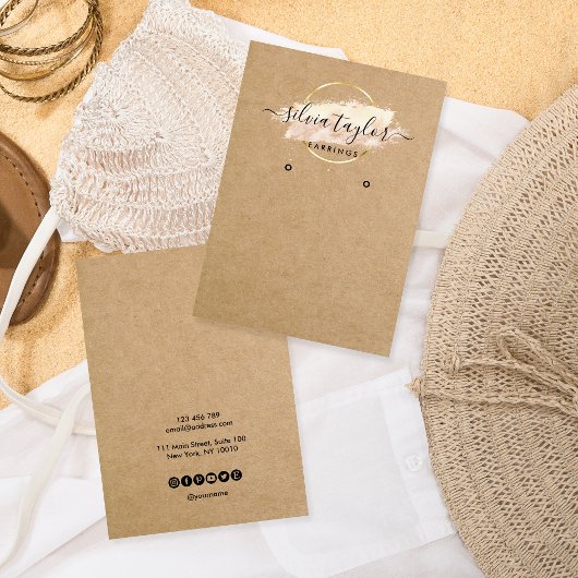 Papier voor calligrafie Verouderingskaart Visitekaartje