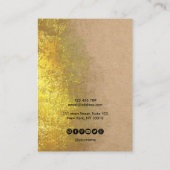 Papier voor calligrafie Verouderingskaart Visitekaartje (Achterkant)