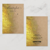 Papier voor calligrafie Verouderingskaart Visitekaartje (Voorkant / Achterkant)