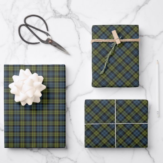 Papier voor Campbell Tartan Wrapping Inpakpapier Vel (Voorkant)