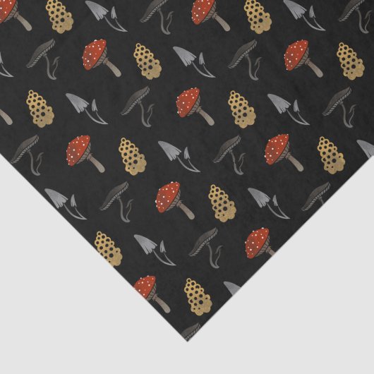 Papier voor champignonoogst - zwart (Detail)