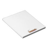 Papier voor dachshund notitieblok (Schuin)