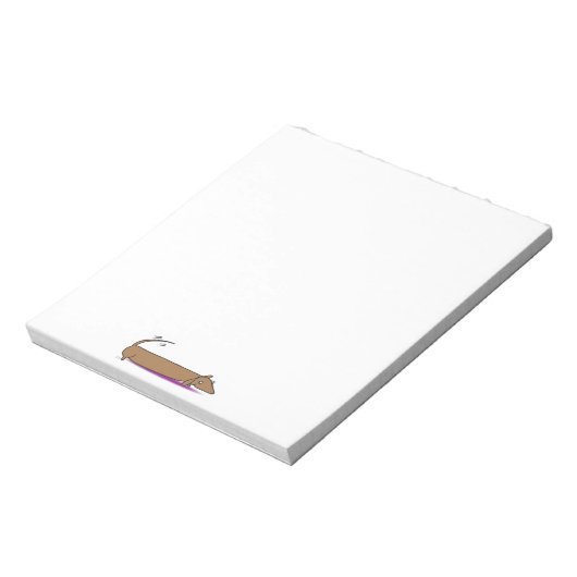 Papier voor dachshund notitieblok (Linkerzijde)