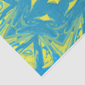 Papier voor de blauwe en gele sterren (Detail)